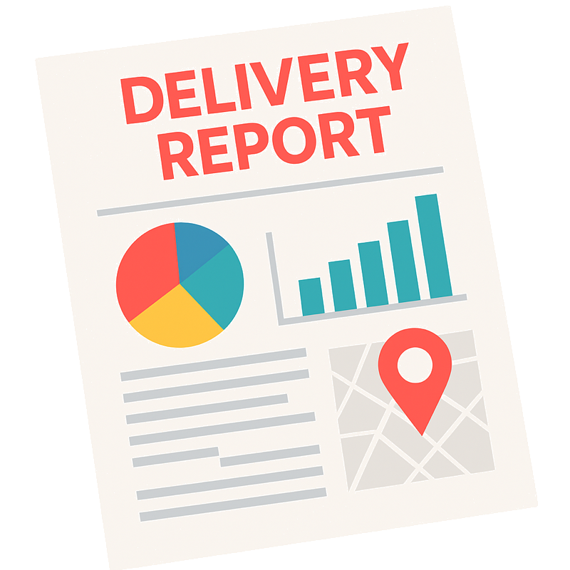 Report from delivery report